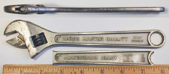 [Ward's Master Quality 8 Inch Adjustable Wrench]