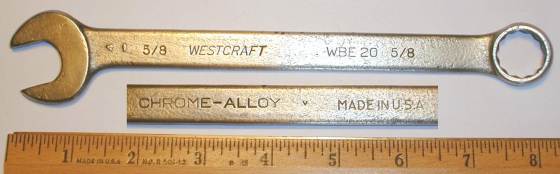 [Westcraft WBE20 5/8 Combination Wrench]