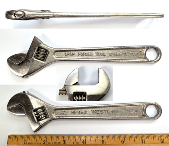 [TOP Westline H5052 8 Inch Adjustable Wrench]