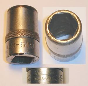 [Williams S-619 1/2-Drive 6-Point 19/32 Socket]