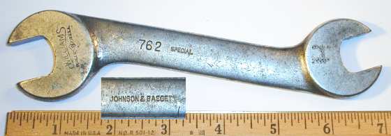 [Williams 762 Special Johnson & Bassett Textile Wrench]