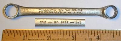 [Williams 6723 3/8x7/16 Short Box-End Wrench]