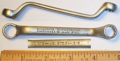 [Williams 9723 3/8x7/16 Short Offset Box Wrench]