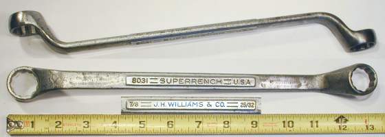 [Williams 8031 25/32x7/8 Offset Box-End Wrench]