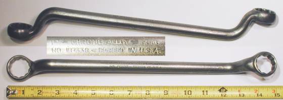 [Chrome-Alloy (Williams) No. 18733C 15/16x1 Offset Box-End Wrench]