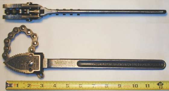 [Williams No. 0 Brock Patent Chain Wrench]