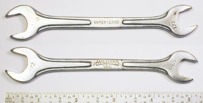 [Williams 1725 7/16x1/2 Ribbed-Style Open-End Wrench]
