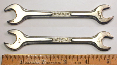 [Williams A1725 7/16x1/2 Ribbed-Style Open-End Wrench]