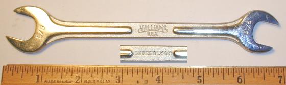 [Williams 1727 9/16x5/8 Ribbed-Style Open-End Wrench]