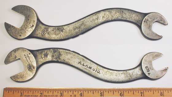 [Early Williams No. 679A A.L.A.M. 9/16x11/16 S-Shaped Open-End Wrench]