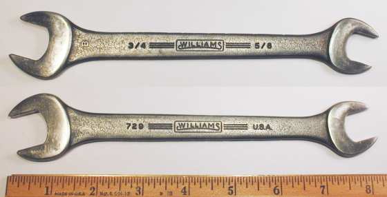 [Williams 729 5/8x3/4 Open-End Wrench]