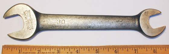 [Williams No. 30 11/16x7/8 Open-End Wrench]