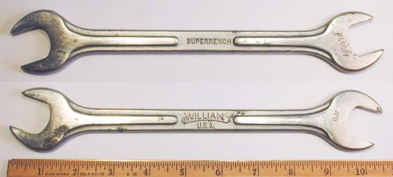 [Williams A1033A 7/8x15/16 Ribbed-Style Open-End Wrench]