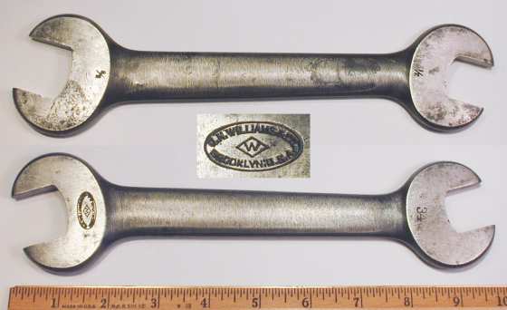 [Williams No. 34 7/8x1-1/16 Open-End Wrench]