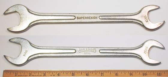 [Williams 1035 31/32x1-1/16 Ribbed-Style Open-End Wrench]