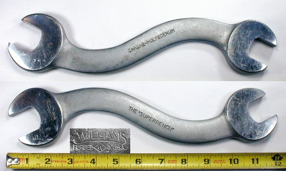[Williams 1085 1x1-1/8 Open-End S Wrench]