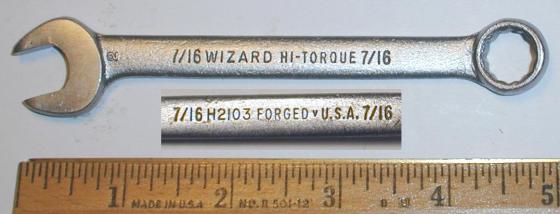 [Wizard H2103 7/16 Combo Wrench]